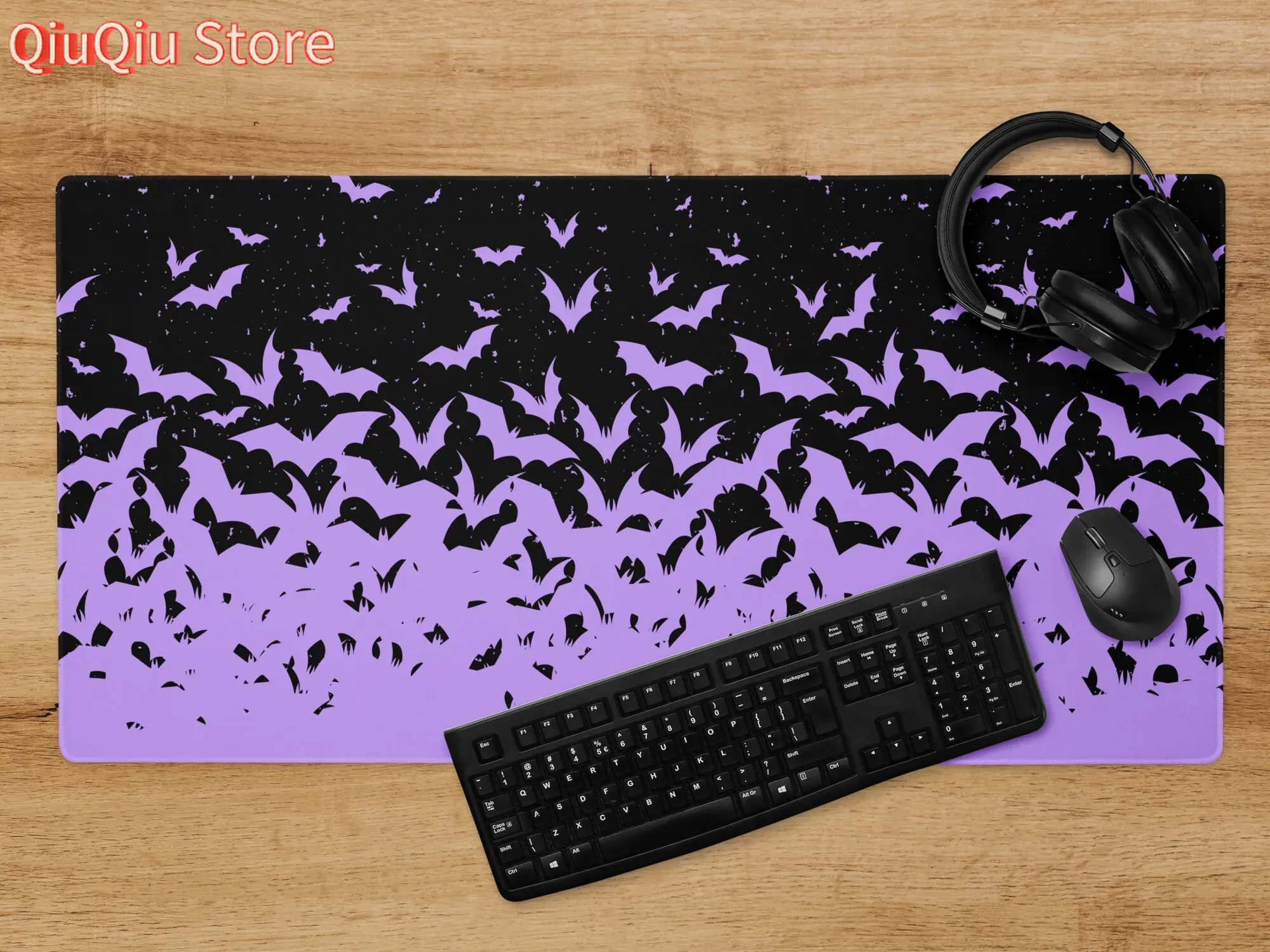 Bats Halloween Desk Mat Purple - Tradescantia Purple ulasan dan harga