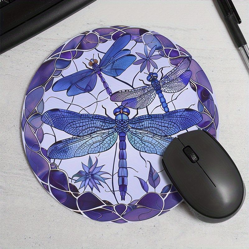 Purple dragonfly patterned rou - Tradescantia Purple ulasan dan harga