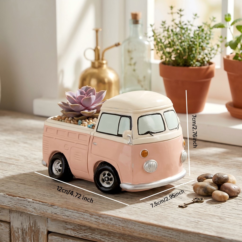 Vintage Pink Mini Bus Succulen - Echeveria Succulent ulasan dan harga