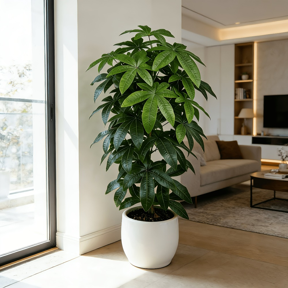 An Artificial Money Tree Pachi - Ficus Lyrata Tree ulasan dan harga
